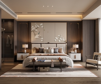 New Chinese Style Bedroom-ID:647802119