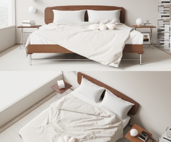 Modern Double Bed-ID:314037083