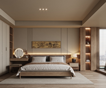 New Chinese Style Bedroom-ID:382793907