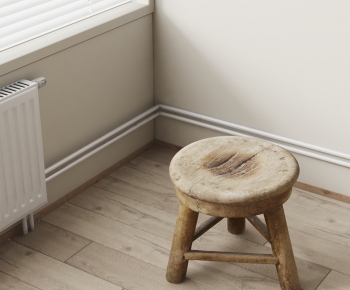 Wabi-sabi Style Stool-ID:588361987