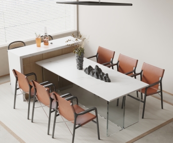 Modern Dining Table And Chairs-ID:738244063