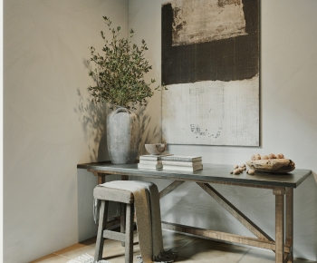 Wabi-sabi Style Console-ID:346541888