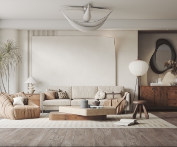 Wabi-sabi Style A Living Room-ID:250283961