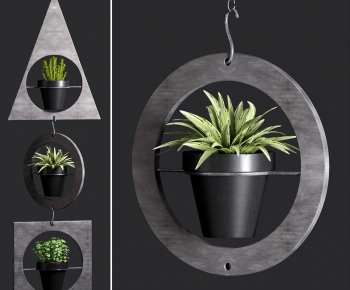 Modern Potted Green Plant-ID:467406993