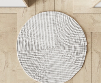 Wabi-sabi Style Circular Carpet-ID:585928929