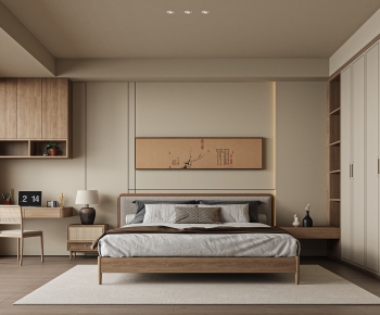 New Chinese Style Bedroom-ID:595269272