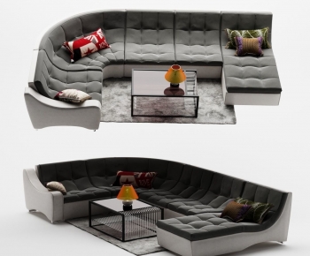 Modern Curved Sofa-ID:401421074