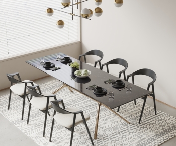 Modern Dining Table And Chairs-ID:184406047