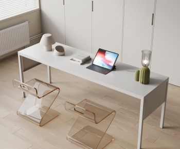 Modern Computer Desk And Chair-ID:374510055