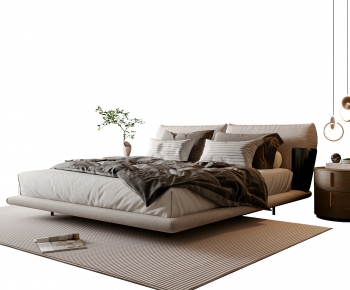 Modern Double Bed-ID:490004067