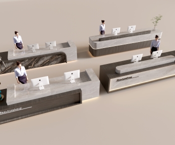 Modern Reception Desk-ID:705297953