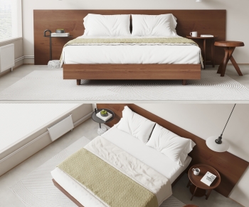 Modern Double Bed-ID:463450912