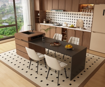 Modern Dining Table And Chairs-ID:758147959