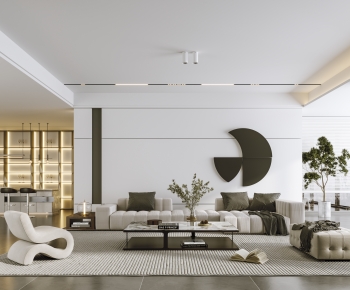 Modern A Living Room-ID:965800341