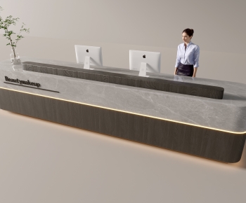 Modern Reception Desk-ID:455322987