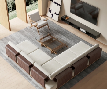 Wabi-sabi Style Sofa Combination-ID:471101052