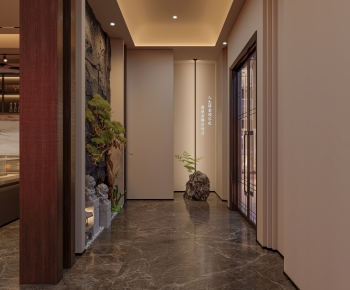 New Chinese Style Hallway-ID:173662904