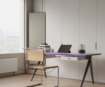 Modern Computer Desk And Chair-ID:907979016