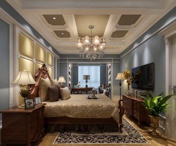 American Style Bedroom-ID:328881982