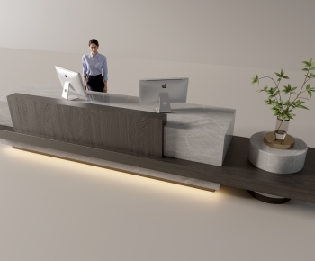 Modern Reception Desk-ID:426383028