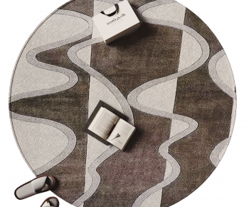 Modern Circular Carpet-ID:644247062