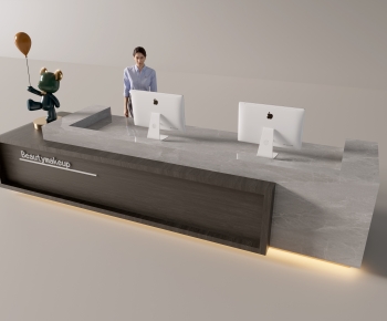 Modern Reception Desk-ID:595978027