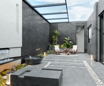 Modern Courtyard/landscape-ID:997567896