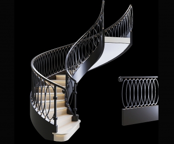 Modern Rotating Staircase-ID:143353949