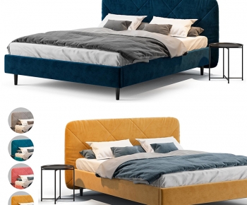 Modern Double Bed-ID:893789059