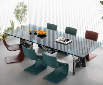 Modern Dining Table And Chairs-ID:225976945