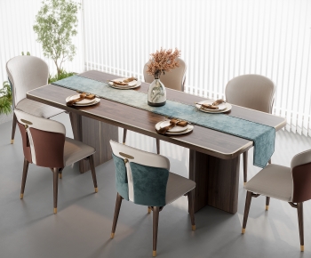 New Chinese Style Dining Table And Chairs-ID:657876017