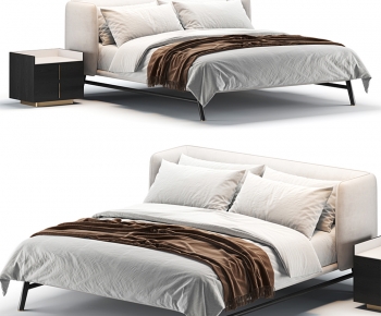 Modern Double Bed-ID:599211936