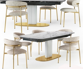 Modern Dining Table And Chairs-ID:516149046