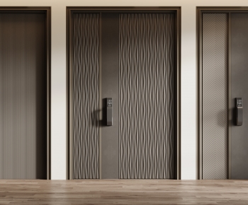 Modern Unequal Double Door-ID:642488969