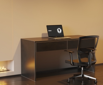 Modern Computer Desk And Chair-ID:514229061