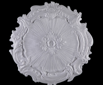 Modern Plaster Carved Top Plate-ID:180423025