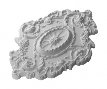 European Style Plaster Carved Top Plate-ID:285454033