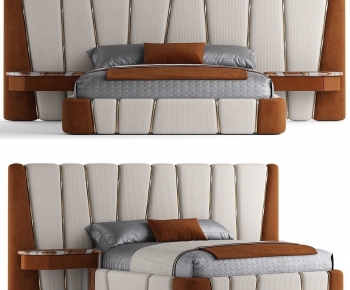 Modern Double Bed-ID:250366931