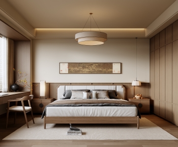 New Chinese Style Bedroom-ID:117940901