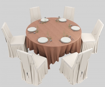 Modern Dining Table And Chairs-ID:372368108