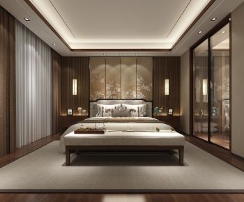 New Chinese Style Bedroom-ID:346638925