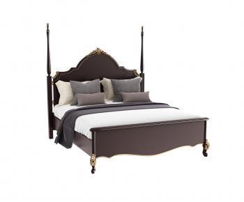 American Style Double Bed-ID:968378071