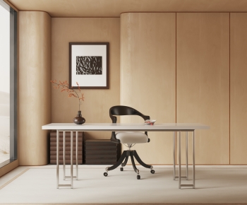 Modern Computer Desk And Chair-ID:170929498