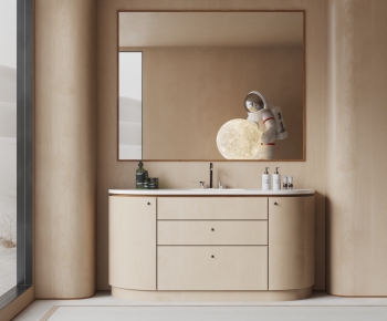 Modern Bathroom Cabinet-ID:398155931