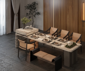 Modern Dining Table And Chairs-ID:131091124