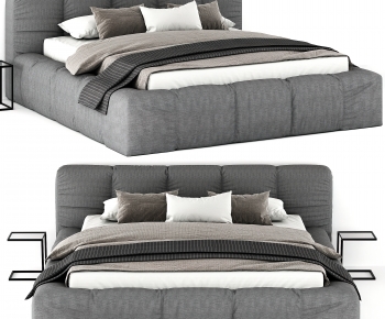 Modern Double Bed-ID:644467124