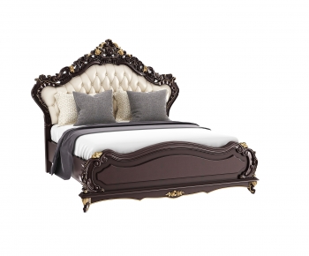 European Style Double Bed-ID:517360938