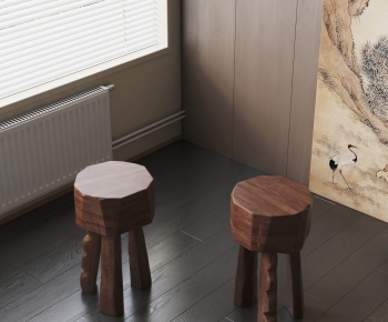 Wabi-sabi Style Stool-ID:716804984