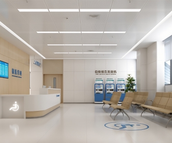 Modern Hospital Hall-ID:599790106