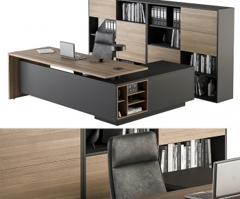 Modern Office Desk And Chair-ID:276824959